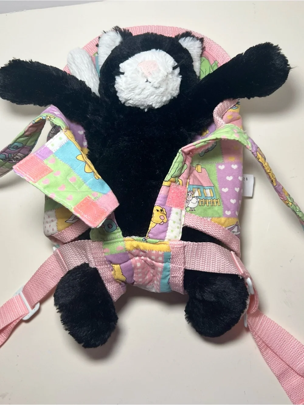 Rare ZAPF creations Baby Doll Babywearing carrier vintage 1990s patchwork